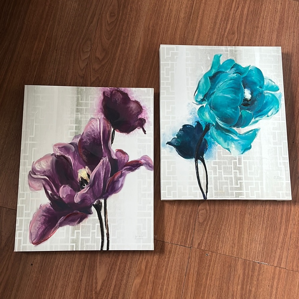 Flower wall canvas!